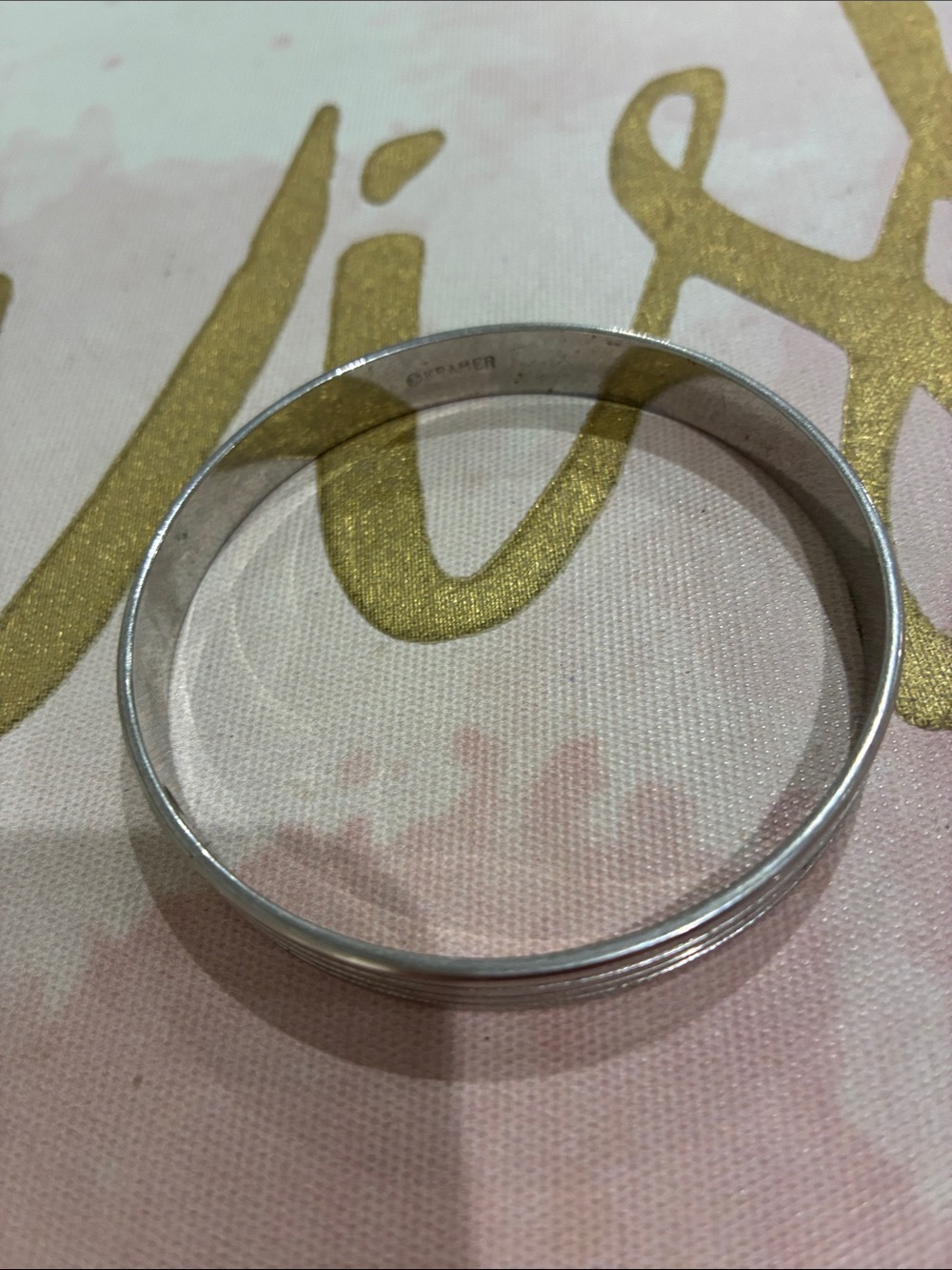 Polished Silver Women’s Bangle Bracelet